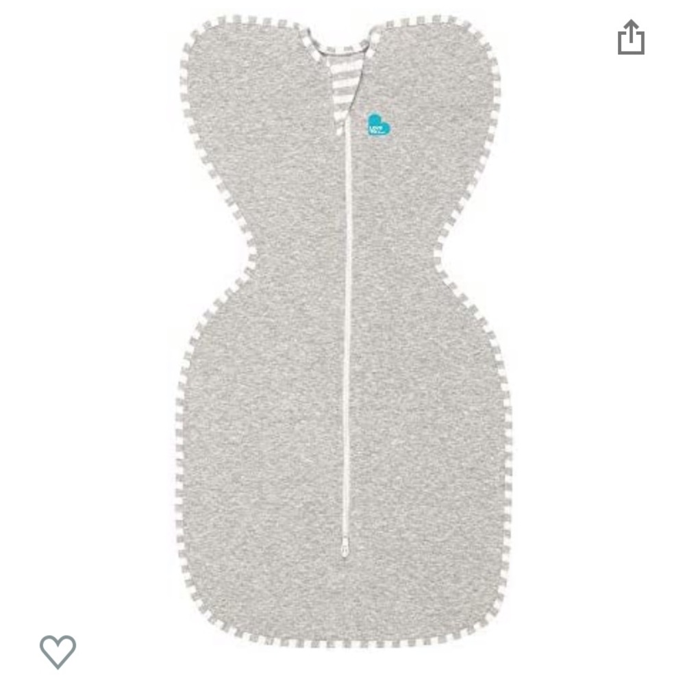Love to Dream Swaddle UP Gray Sleep Sack Swaddle Wrap Size Newborn